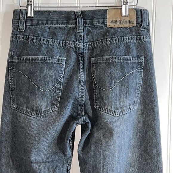 Akuma Men’s Blue Jeans Size 28 Inseam 31 Stretch Faded Black - Picture 7 of 9